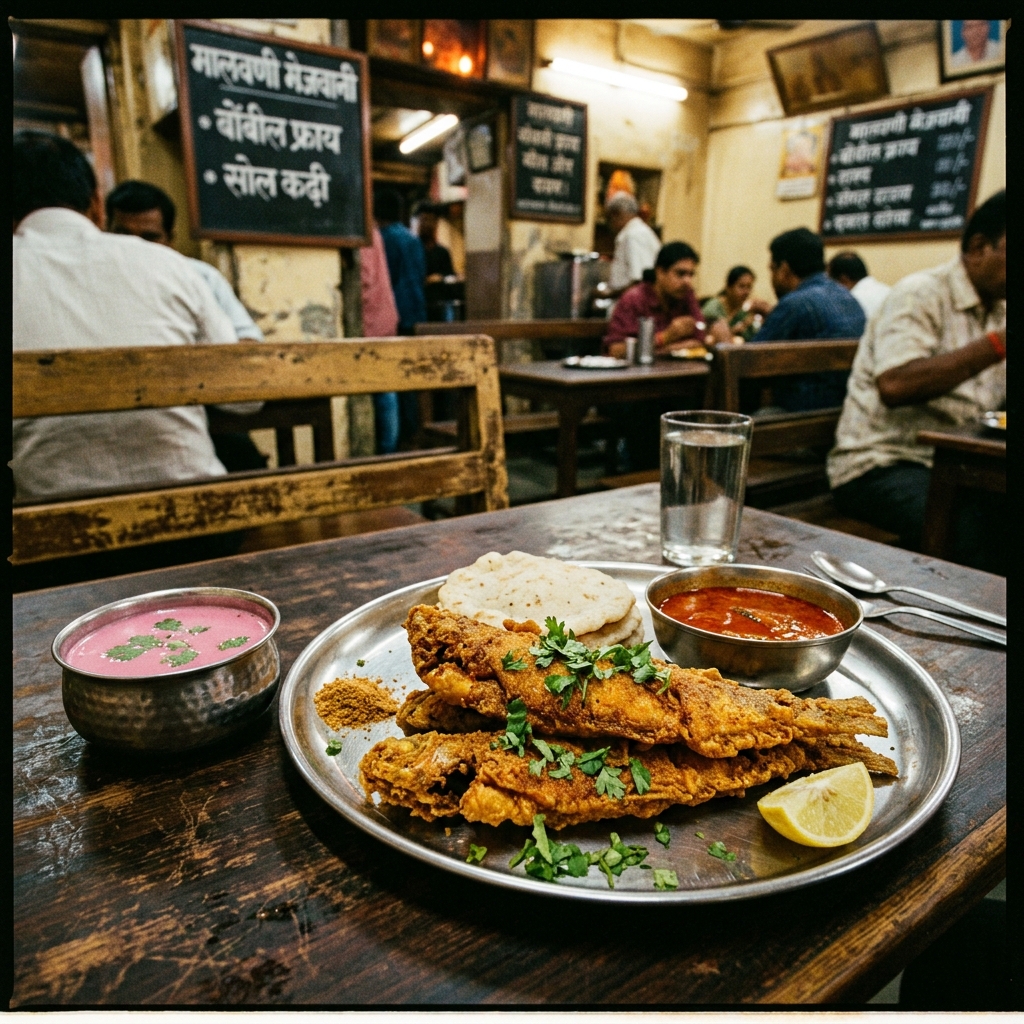 Bombil fish fry thali