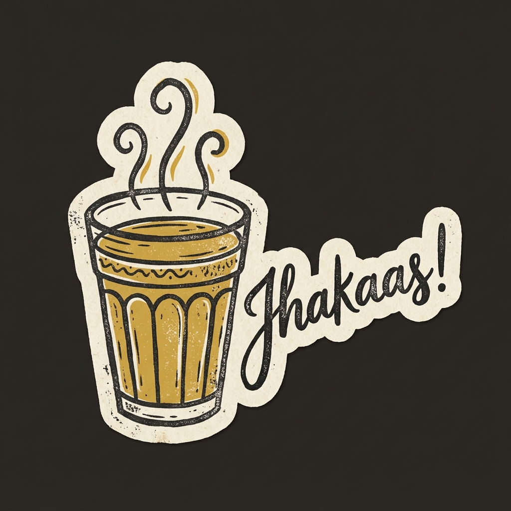 Jhakaas Chai Sticker