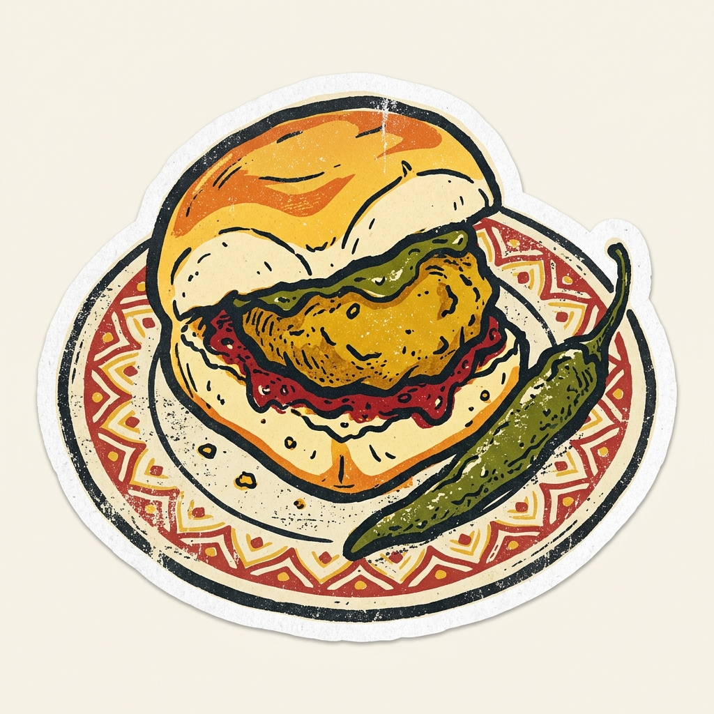 Vada Pav Sticker